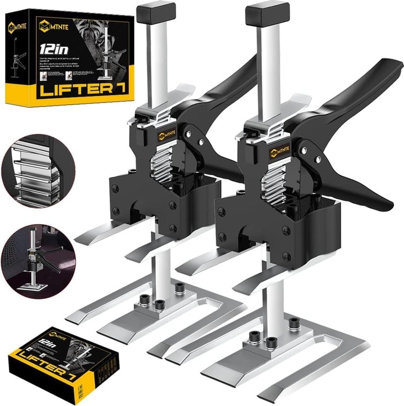 Mtnte Labor Saving Arm Jack Handle 12 in Furniture Jack Drywall Lift for Wall Tile Locator, Multi Function Height Adjustment, Door Panel, Lever Arm Tool Board Weight 330lb, Lift Range 6.7In - Image 1